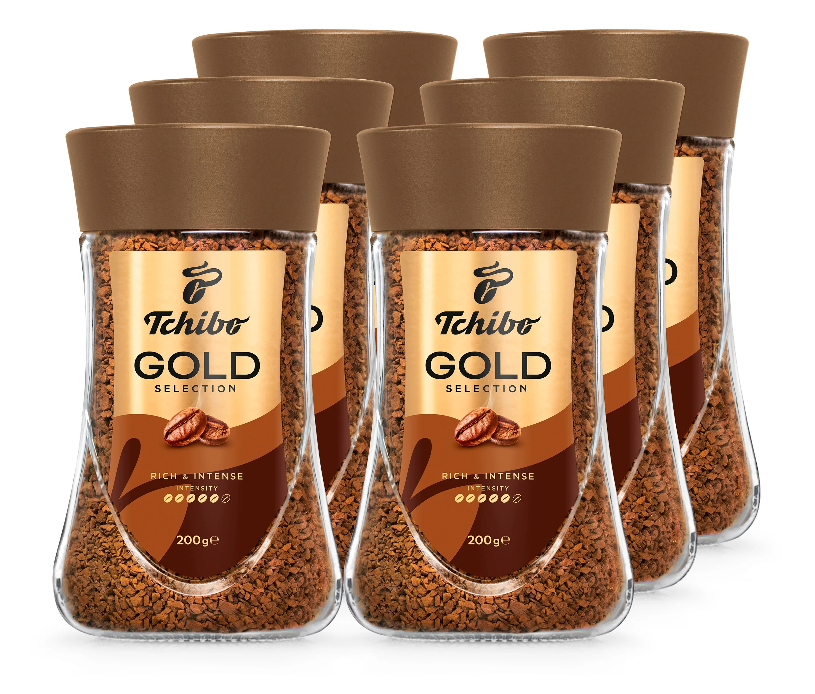 Tchibo Gold Selection - 200gx6 instantné kávy