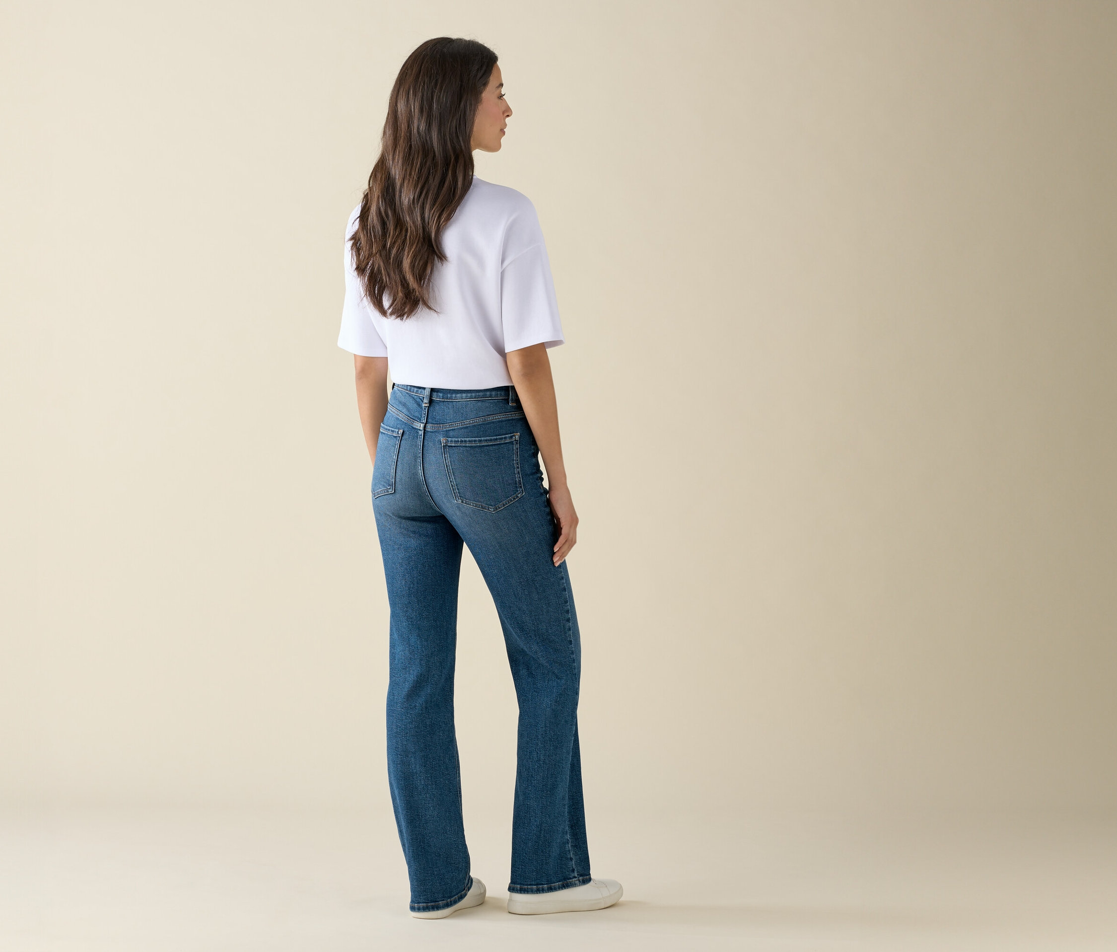 Tchibo - Bootcut džínsy – strih »Lou«, modré