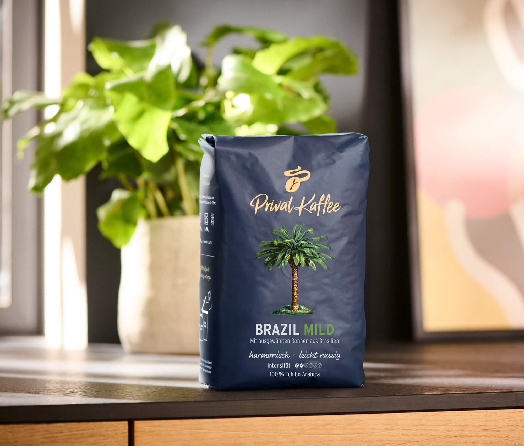 Tchibo - Privat Kaffee Brazil Mild – 500 g, zrnková káva - Intenzita: 2/6