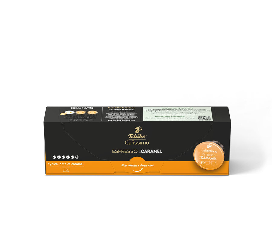 Balenie Cafissimo Flavoured Edition Espresso Caramel s 10 kapsulami.