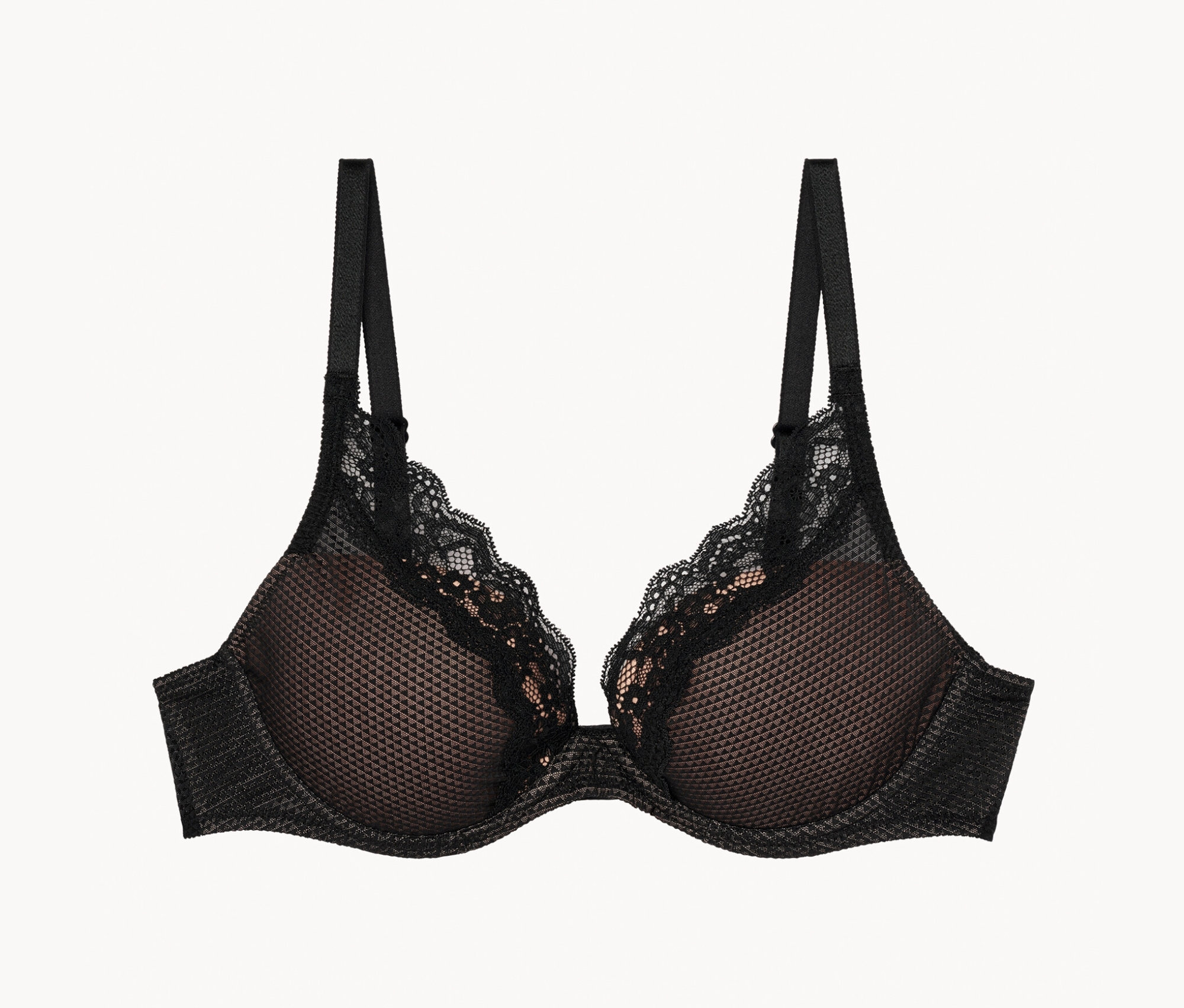 E-shop Podprsenka Passionata Padded Plunge "Brooklyn", čierna