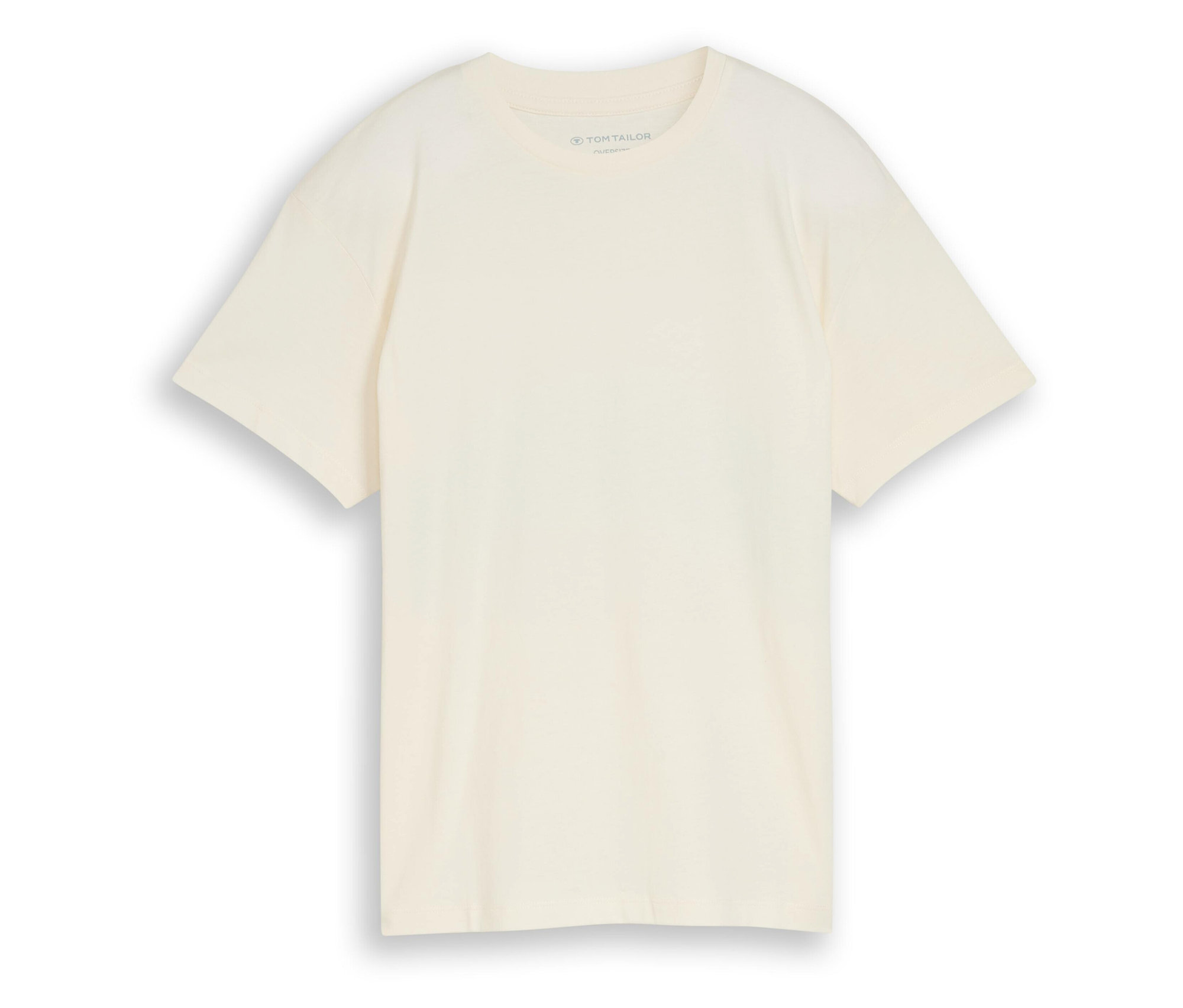 E-shop Detské oversize tričko s potlačou vzadu Tom Tailor, wool white