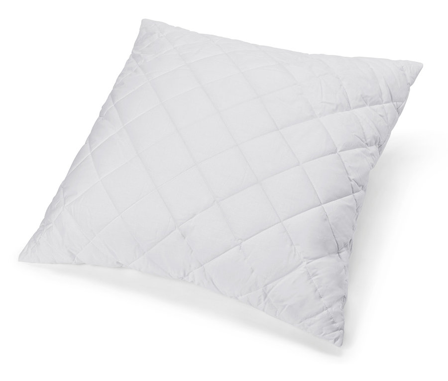 Jeden biely vankúš Cell Solution® s prešívaným štvorcovým vzorom leží na bielom pozadí.