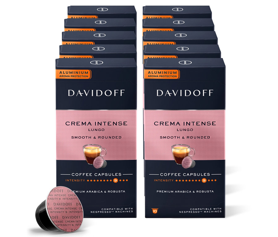Stoh balení kapsúl DAVIDOFF CAFÉ Crema Intense.