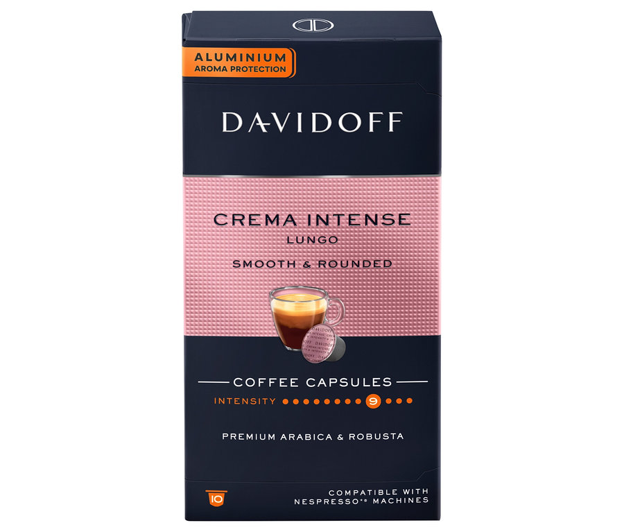 DAVIDOFF CAFÉ Crema Intense Lungo - 10 kapsúl