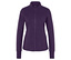 Fialová športová bunda s dlhým rukávom a zipsom.