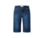 Stredne modré džínsové bermudy Angels Jeans »Bermuda Turn-Up« rovného strihu.