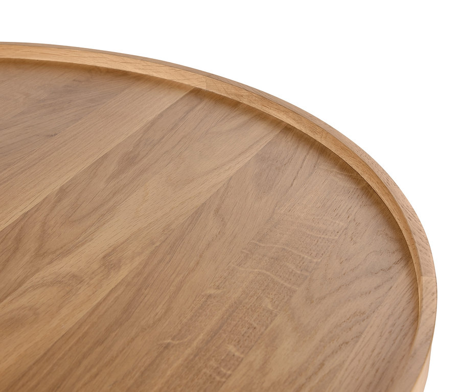 Detail okrúhleho konferenčného stolíka.