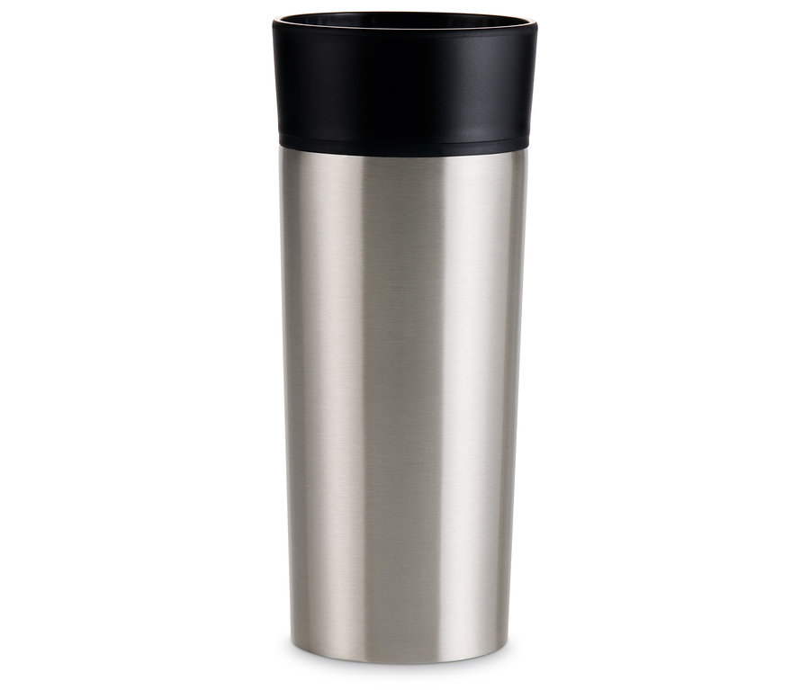 Cestovný hrnček na kávu TO GO, ušľachtilá oceľ