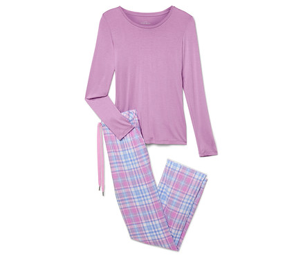 Pyžamo s tkanými nohavicami