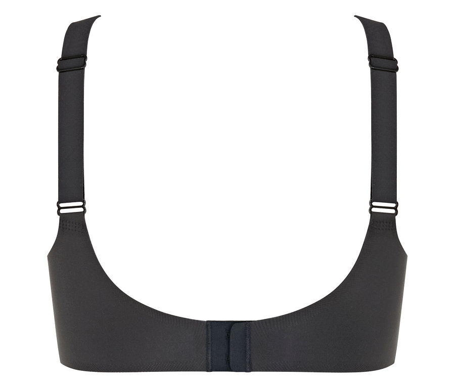 Čierna podprsenka sloggi ZERO Feel 2.0 Soft Bra zozadu.