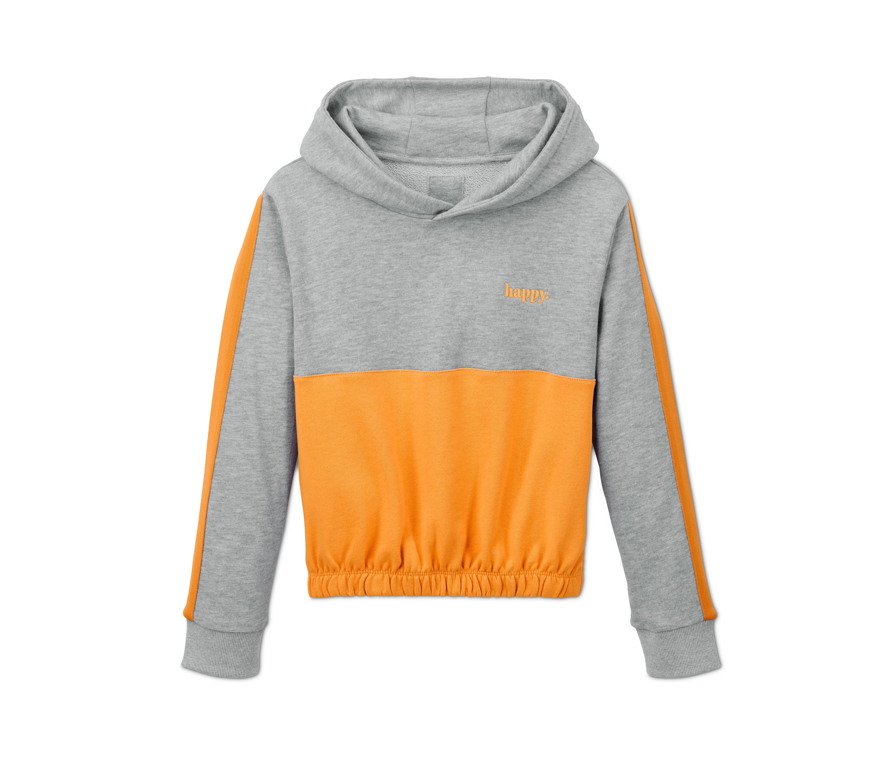 Tchibo – Mikina s kapucňou v skrátenej dĺžke – pre dievčatá – veľ. 170/176 – farba: sivá