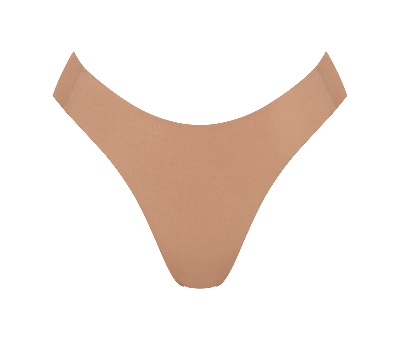 Detailný záber na hnedé nohavičky sloggi ZERO Feel 2.0 High leg na bielom pozadí.