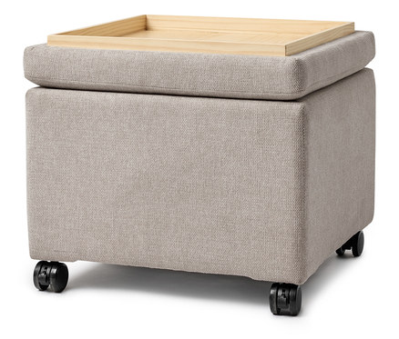 Taburetka na kolieskach s podnosom