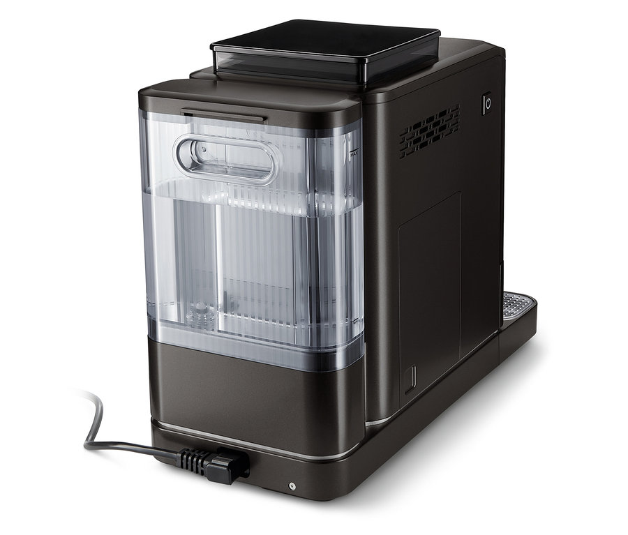 Čierny granitový plnoautomatický kávovar »Esperto2 Caffè«.