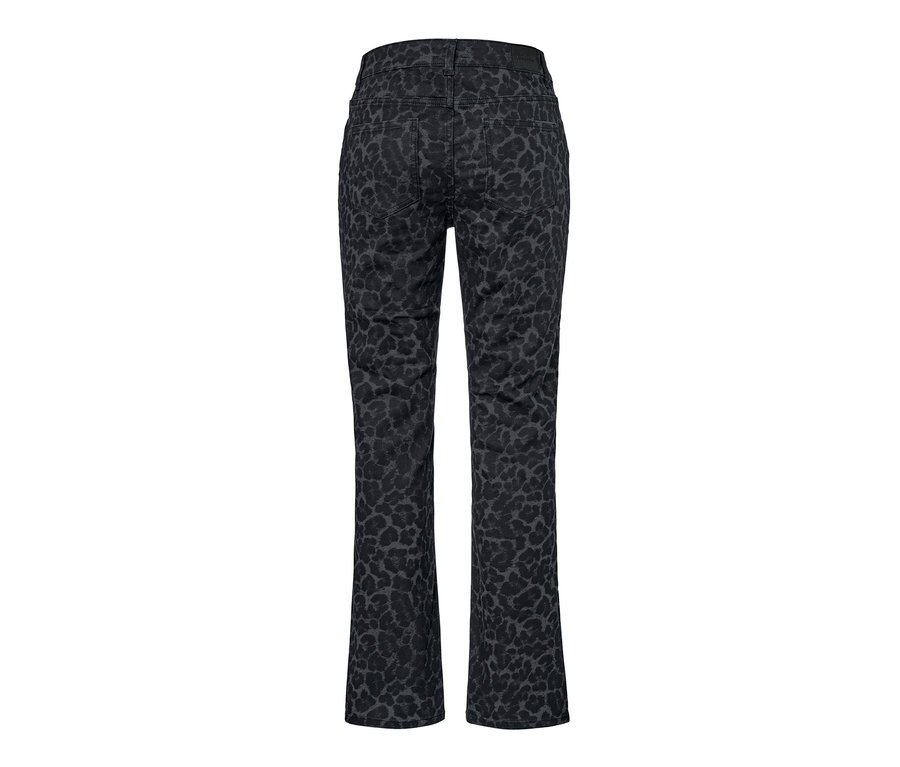 Pohľad zozadu na Straight Jeans s potlačou – strih »Kira«.