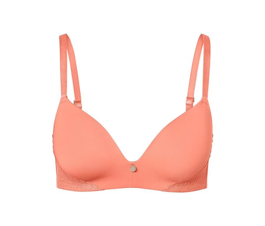 Podprsenka s mäkkými košíčkami, papájová.