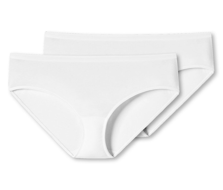 Dvoje biele hipster nohavičky SCHIESSER.