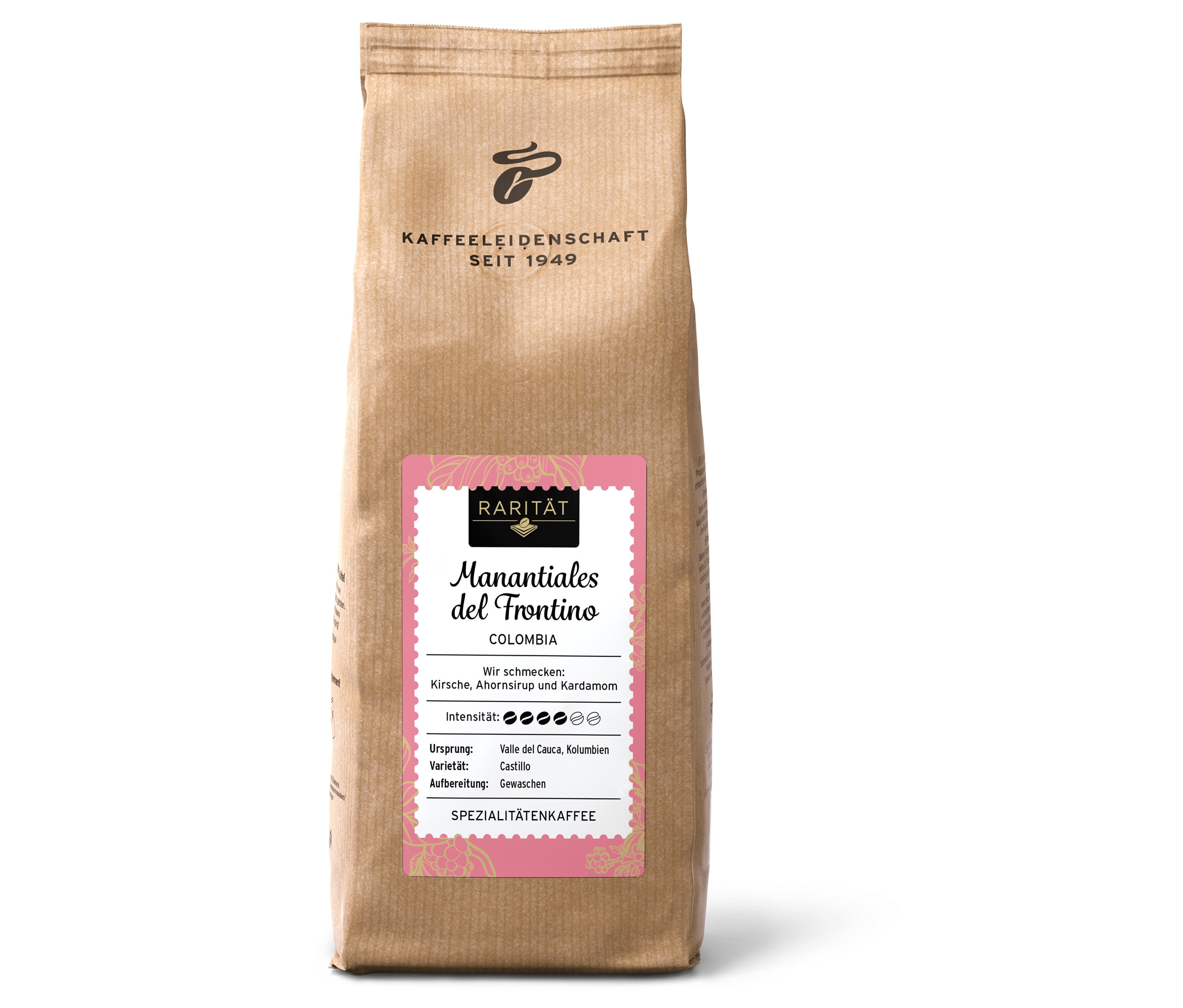 Balíček zrnkovej kávy Manantiales del Frontino Colombia.