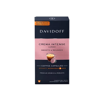 Balenie kapsúl DAVIDOFF CAFÉ Crema Intense.