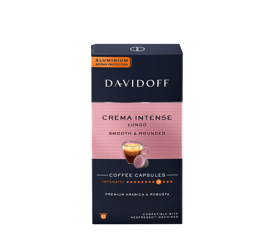 Balenie kapsúl DAVIDOFF CAFÉ Crema Intense.