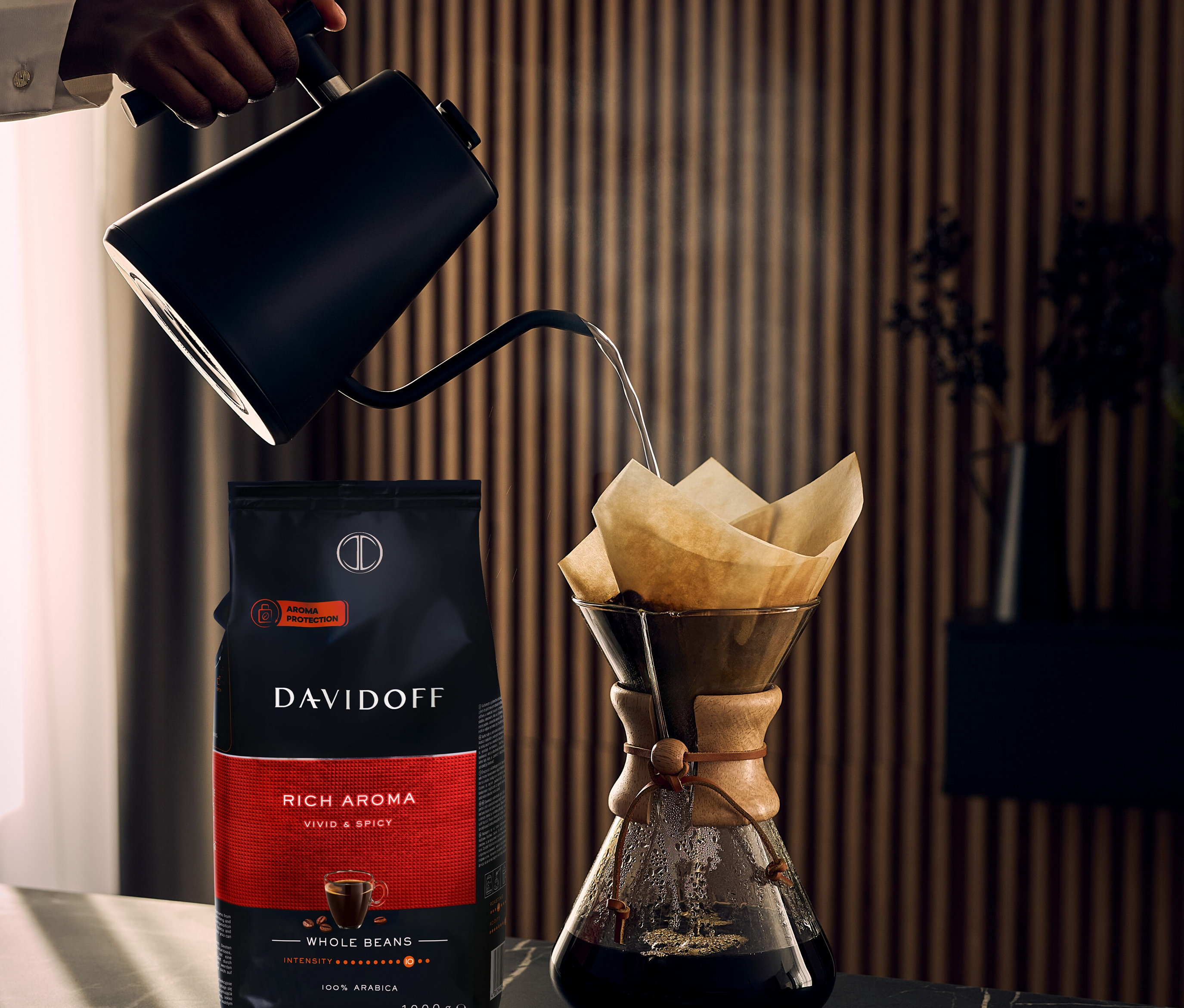 Tchibo - Davidoff Café Rich Aroma - 8 x 1 kg zrnkovej kávy - Intenzita: 10/12