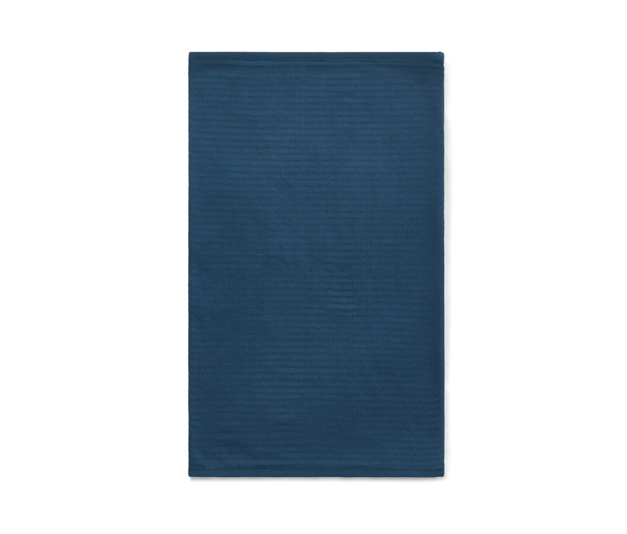 Modrá multifunkčná šatka na bielom pozadí.