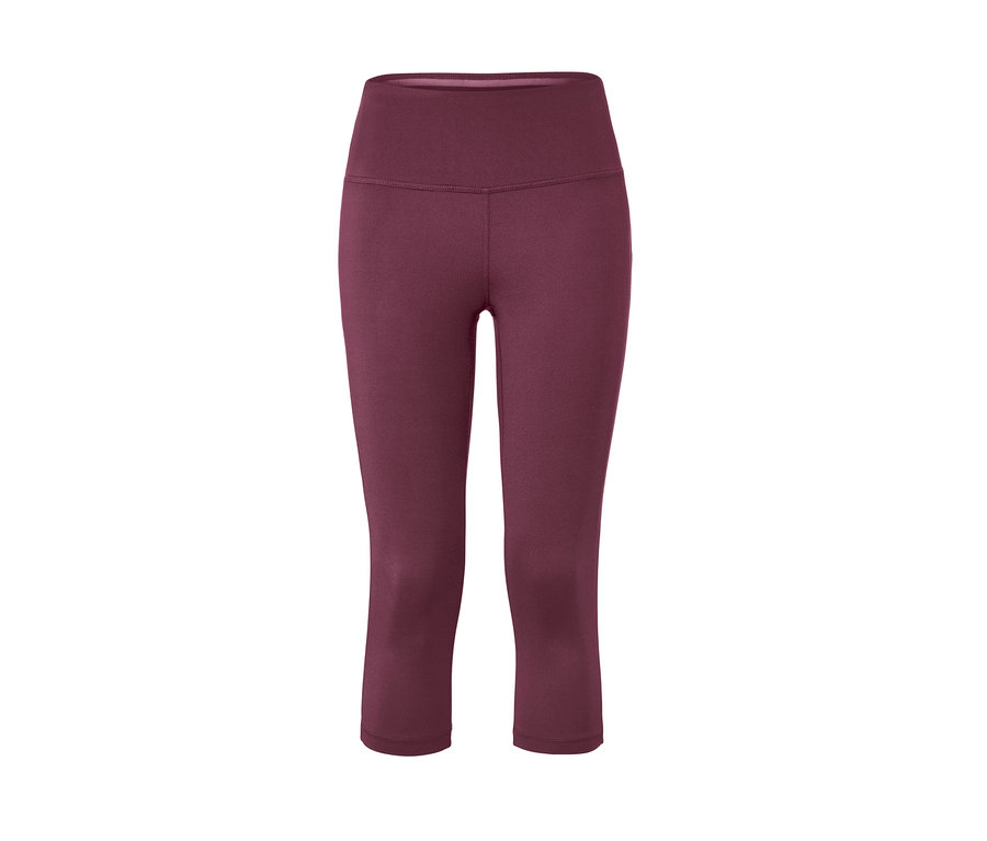 Slivkové trojštvrťové športové legíny.