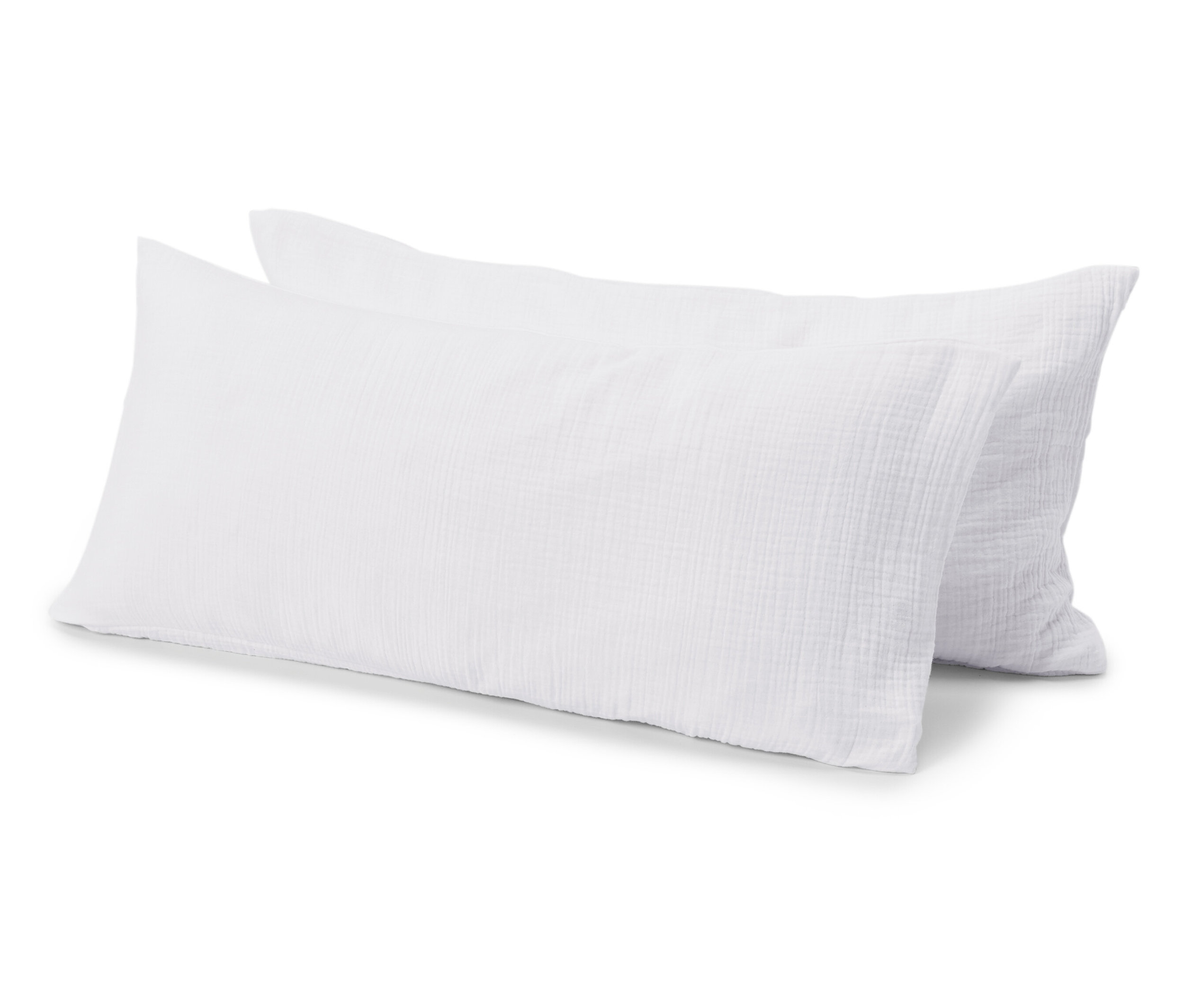 E-shop Poťahy na vankúše so vzorom mušlí, 2 ks, biele, cca 80 x 40 cm