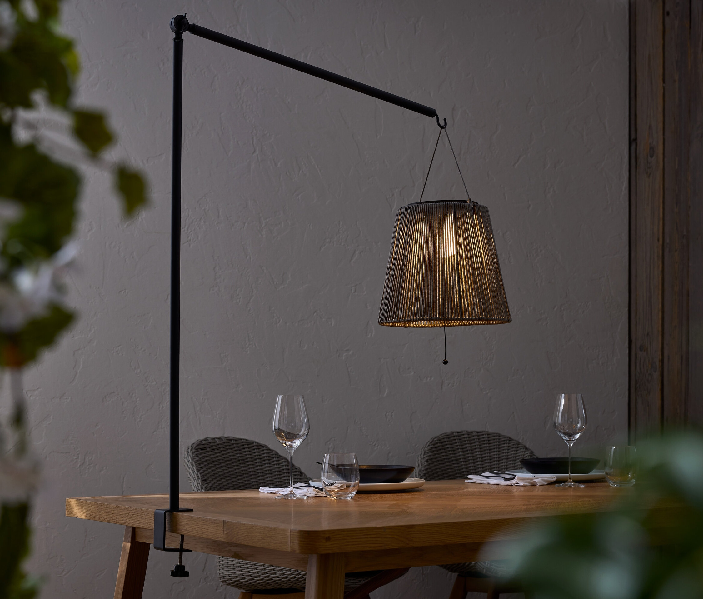 Tchibo - Solárny lampáš na batérie s držiakom na stôl