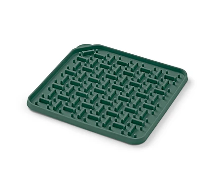 Zelená podložka na kŕmenie.