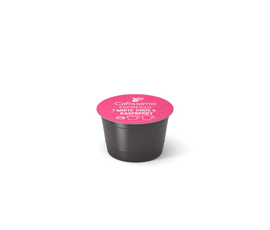 Kapsula Cafissimo Flavoured Espresso - White Choc & Raspberry.