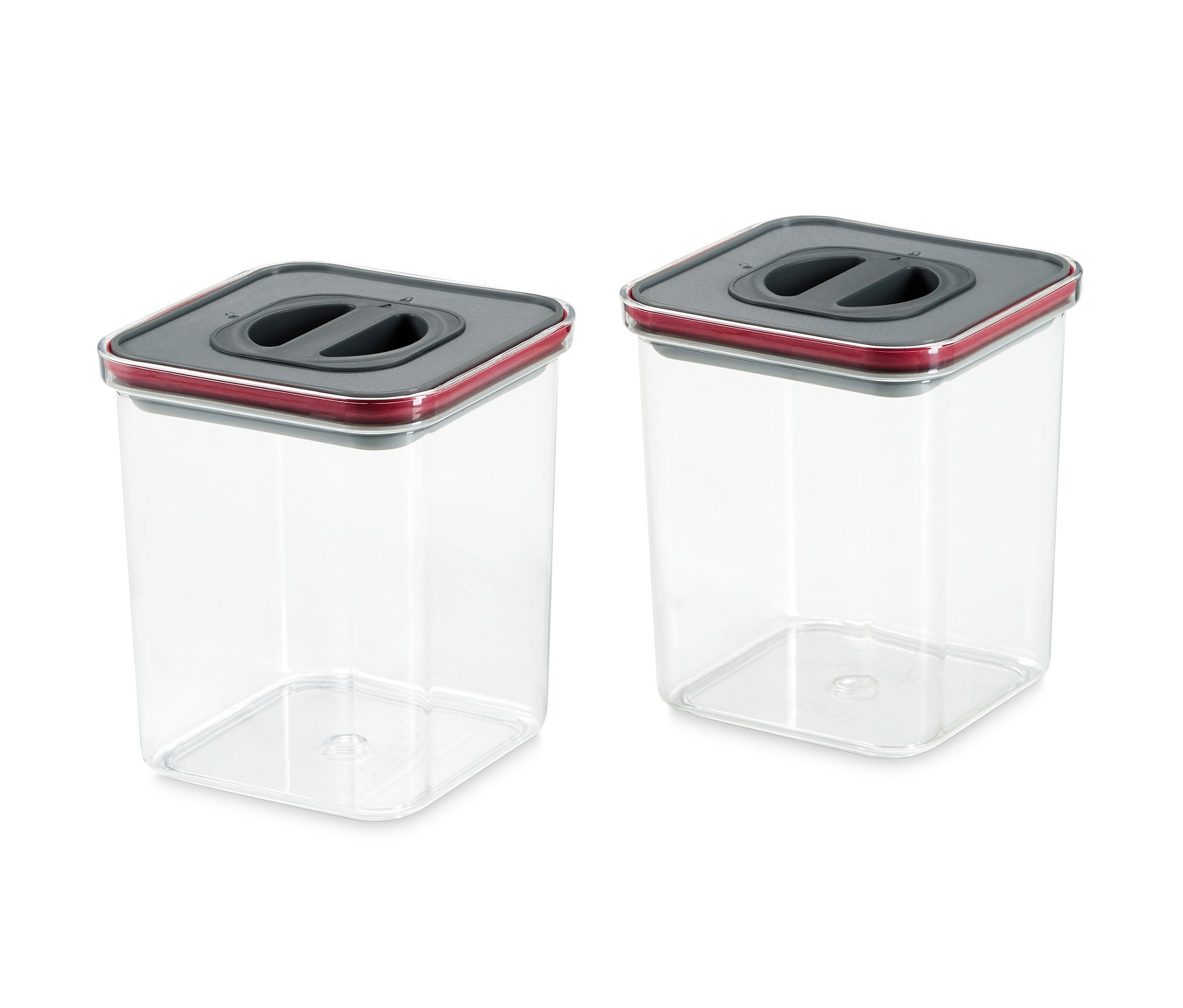 Dve vákuové dózy na potraviny.