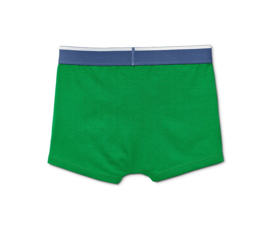 Zelené chlapčenské boxerky s biobavlnou, 1 ks zo 7 ks setu.