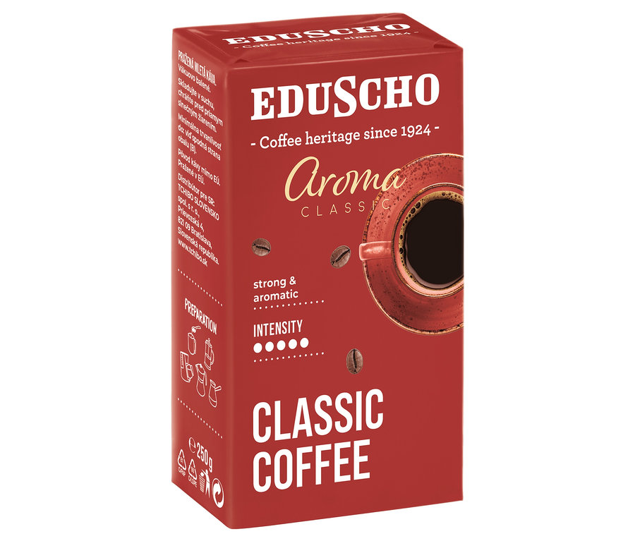 Balenie kávy EDU Aroma Classic 250g.