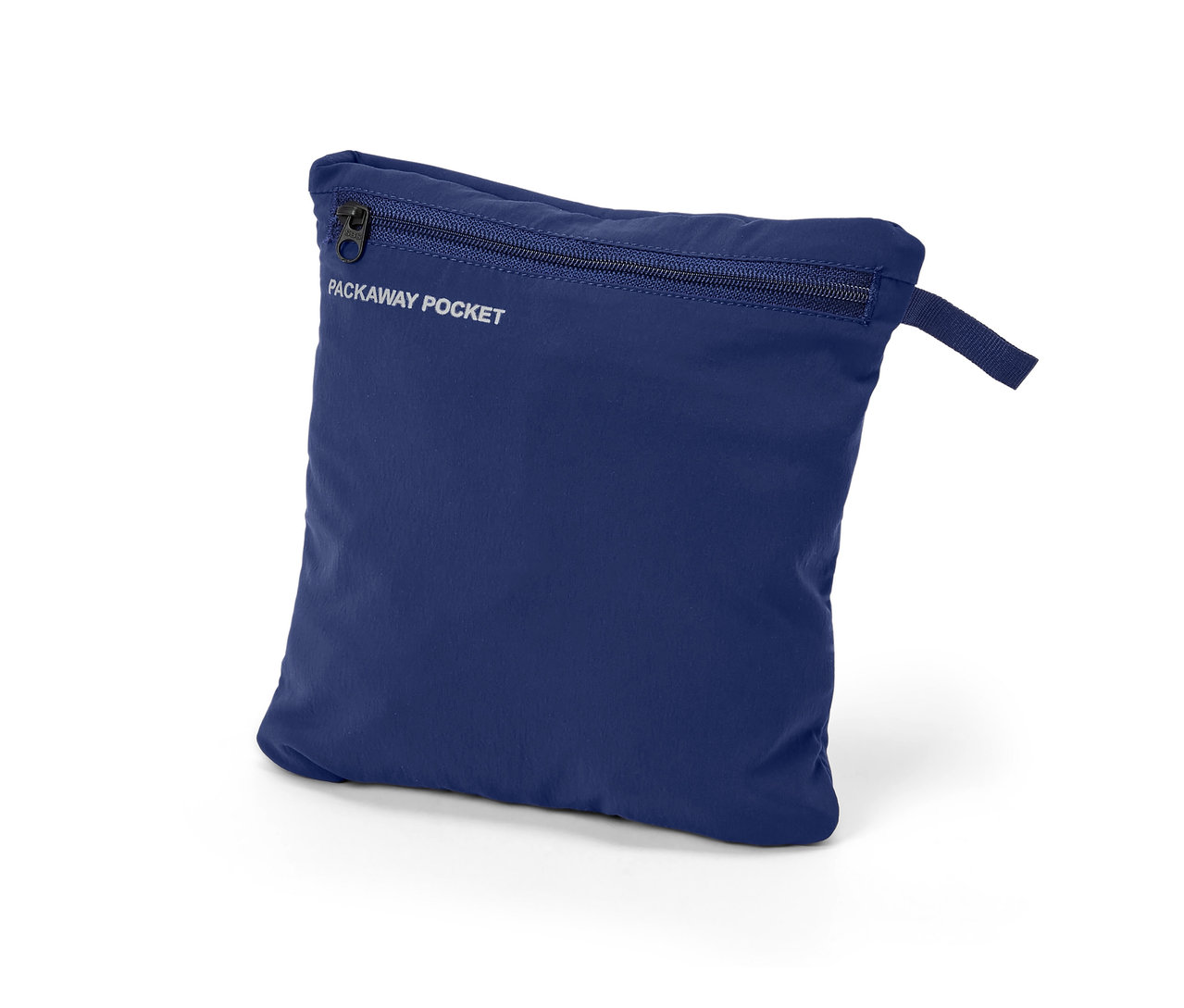 Zbalené tmavomodré turistické nohavice.