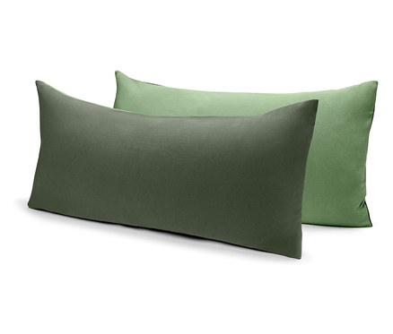 Džersejové obliečky na vankúš, 2 ks, zelené