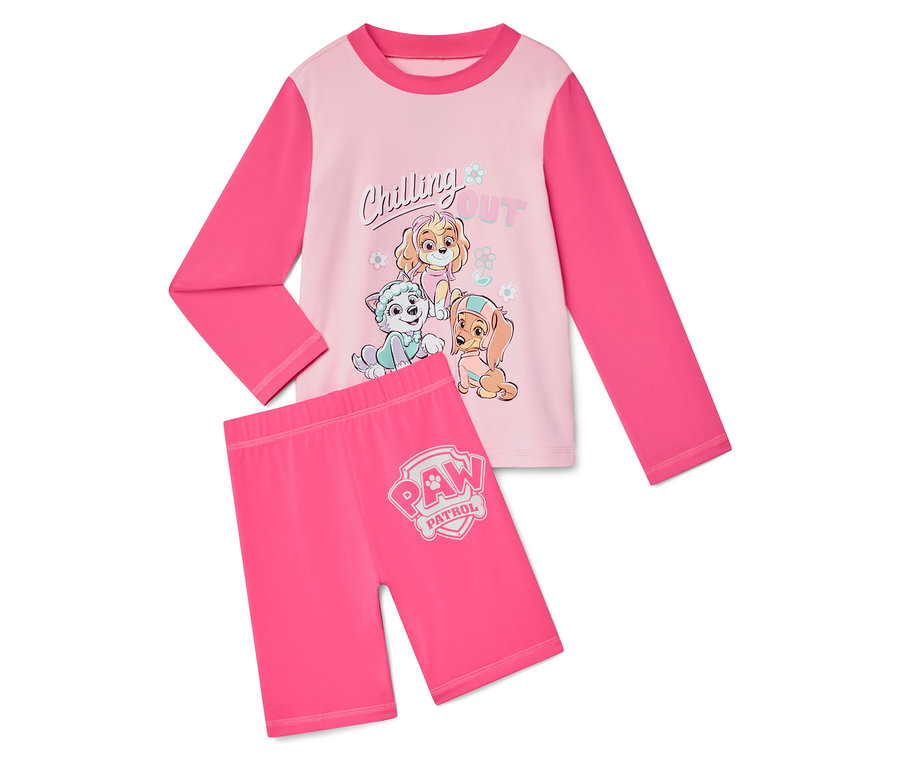 Ružové pyžamo Paw Patrol so Skye, Everest a Marshallom