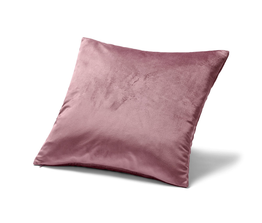 Zamatová obliečka na dekoračný vankúš, staroružová.