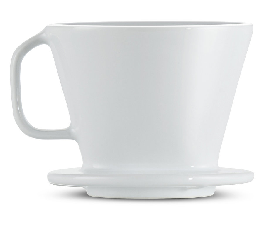 Ručný filter na kávu, veľ. 101, biely