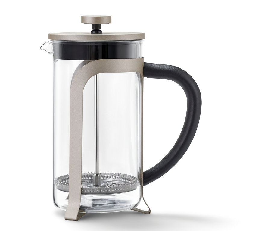 Kanvica french press 800 ml, 6 šálok, farba šampanského.