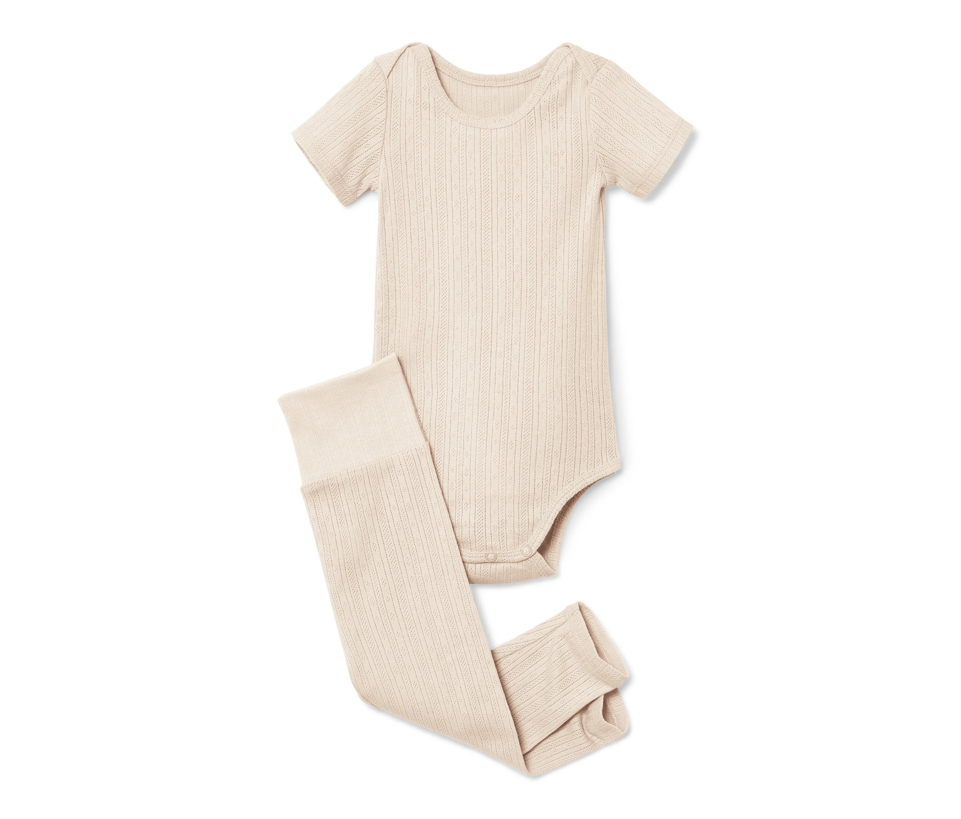 Tchibo – Dojčenské body a legínsy – bábätko – veľ. 74/80 – farba: biela