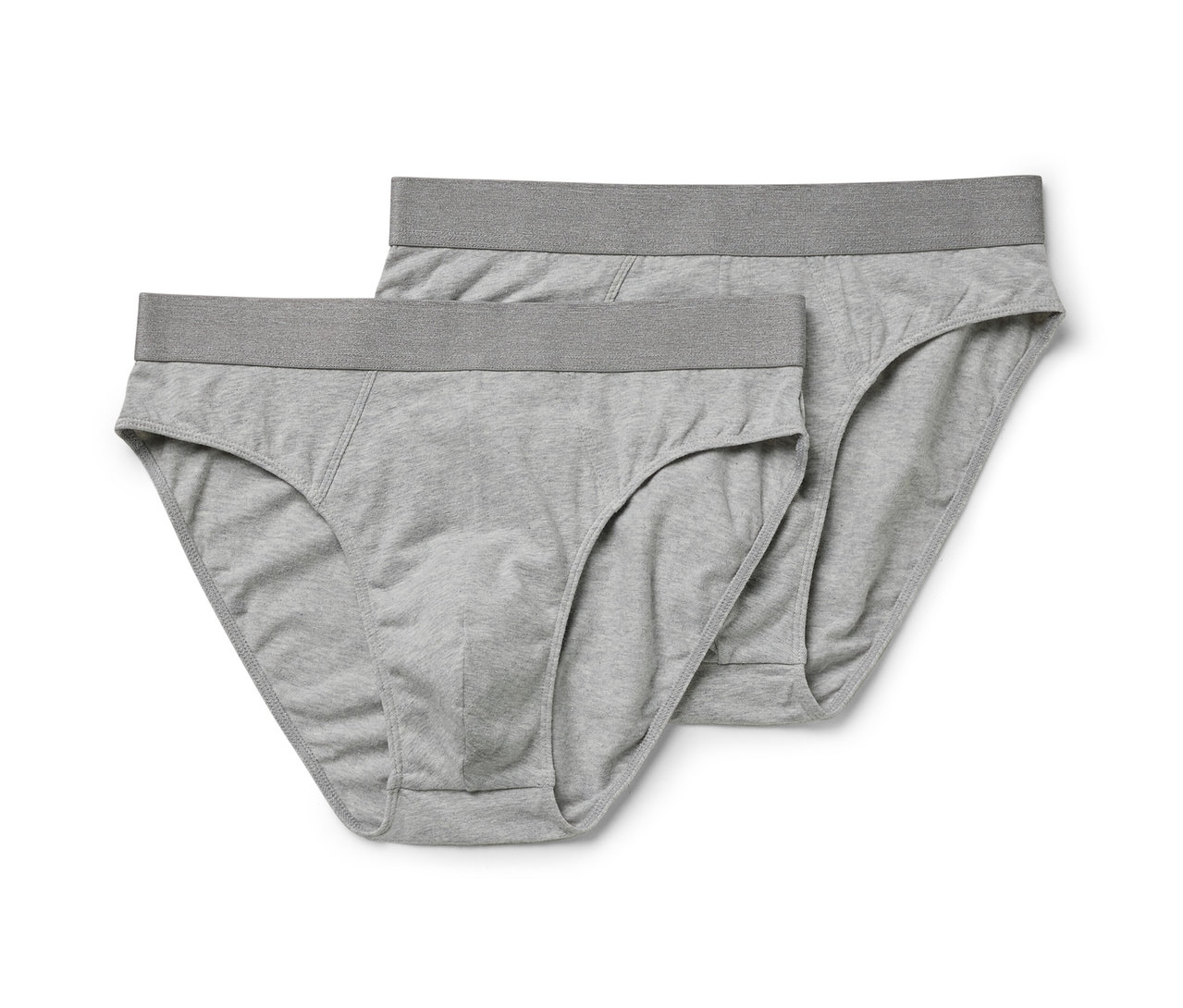 Dvoje sivé pánske slipy, 4 ks