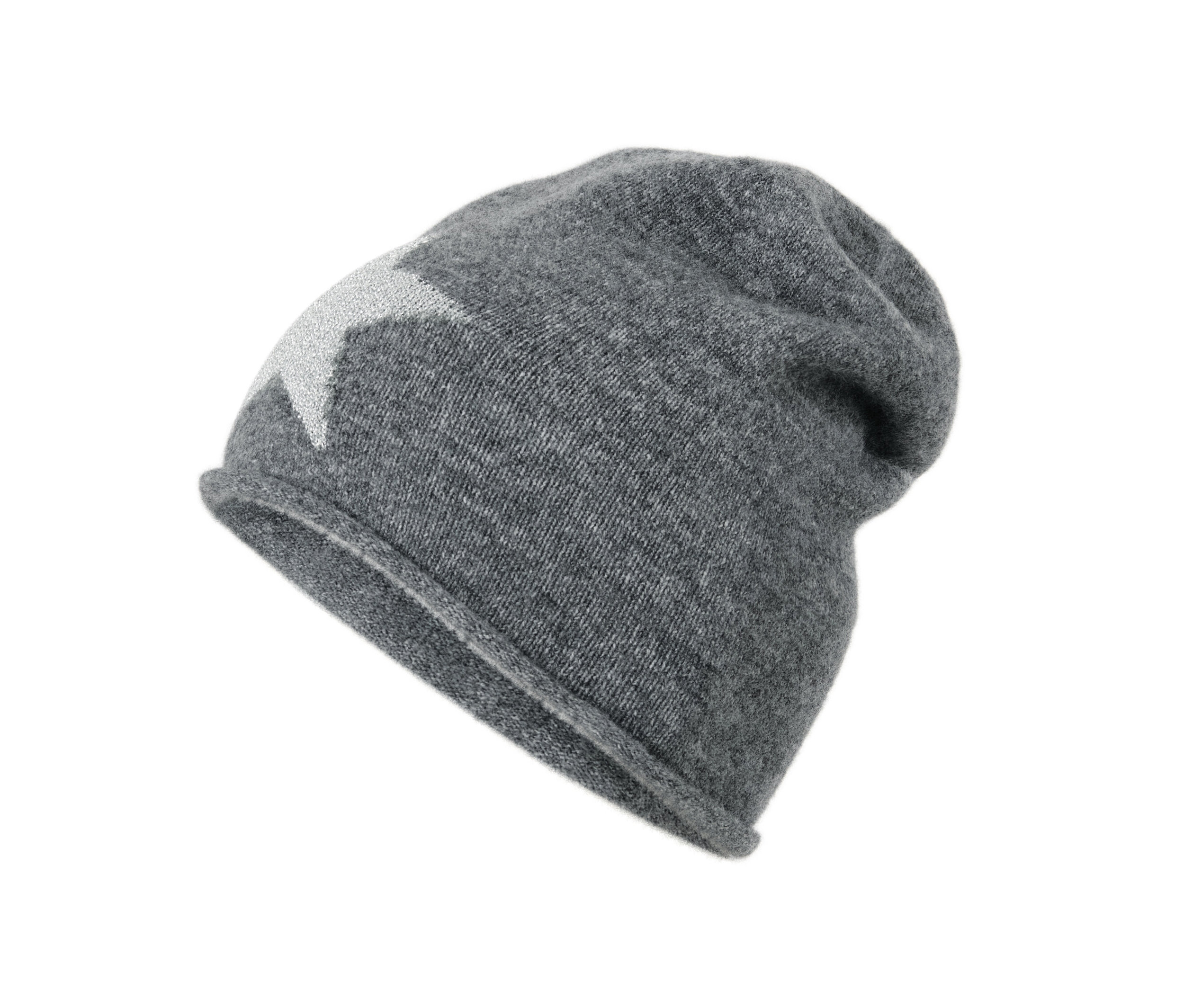E-shop Čiapka typu beanie z jemného úpletu s trblietavými hviezdami