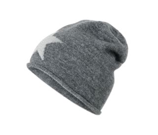 Čiapka typu beanie z jemného úpletu s trblietavými hviezdami