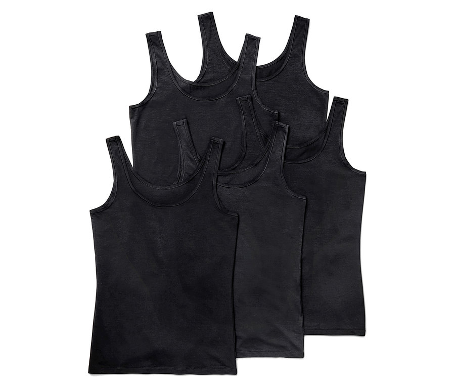 Sada piatich čiernych tielok.