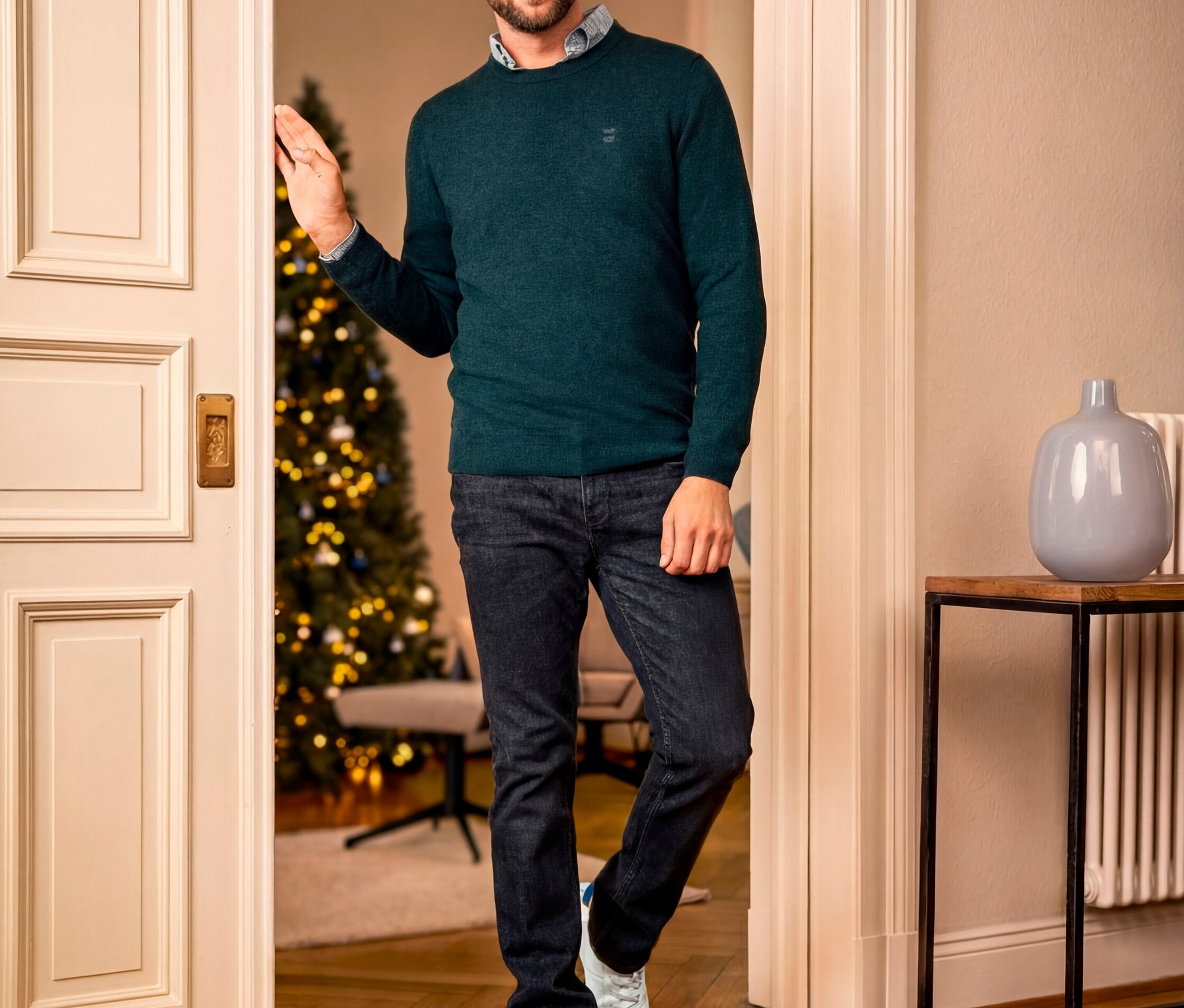 Tchibo - Džínsy, sivý denim