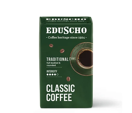 Balenie mletej kávy EDU Classic Traditional 250g vacu.