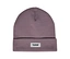 hummel® »HMLJR Knit Beanie«, fialová. Fialová pletená čiapka s ohrnutým okrajom a bielym logom hummel®.