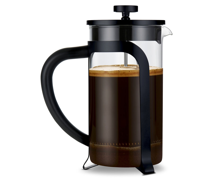 Kanvica french press 800 ml, 6 šálok, čierna